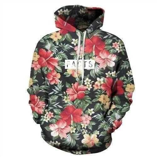 Limited Time 3D Facts Pattern Hoodie