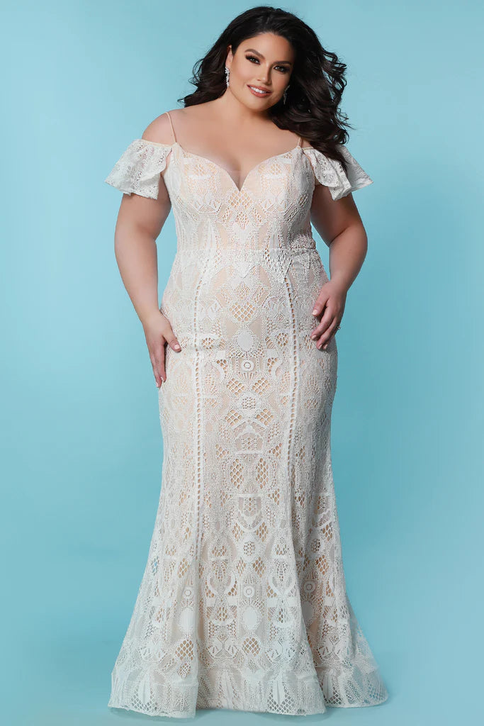 Act Now Sydneys Closet SC5297 Celeste Bridal Dress With Removable Straps