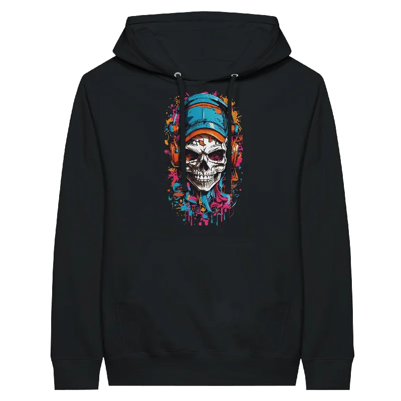 Urban Graffiti Skull Unisex Pullover Hoodie