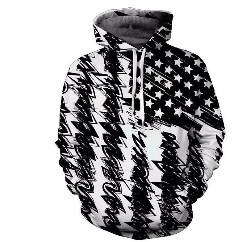 Super Savings Black And White US Flag