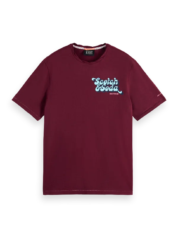 Discount Days Scotch & Soda - Logo Art Jersey Tee - Bordeaux