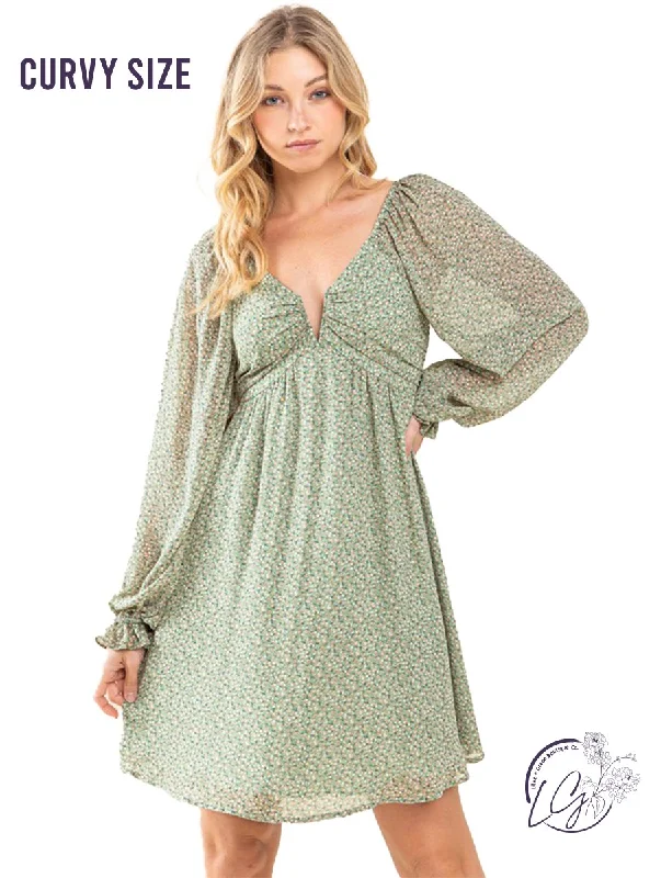 Mega Deal Curvy Serene Symphony Sweetheart Dress