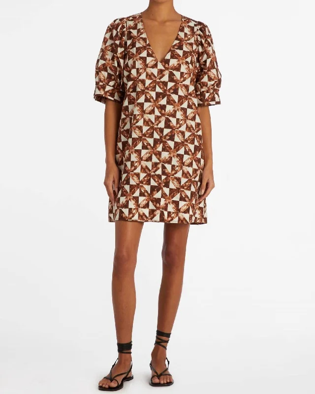 Midnight Sale Ola Dress In Mahogany | Mahogany