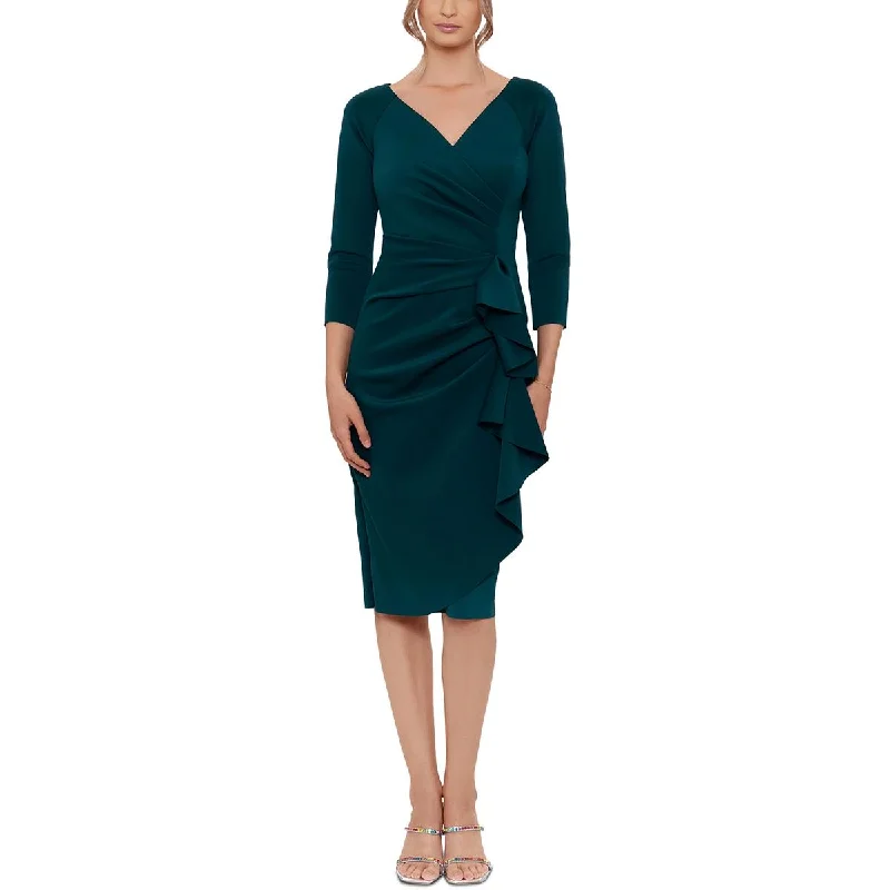 Petites Womens Polyester Cocktail And Party Dress