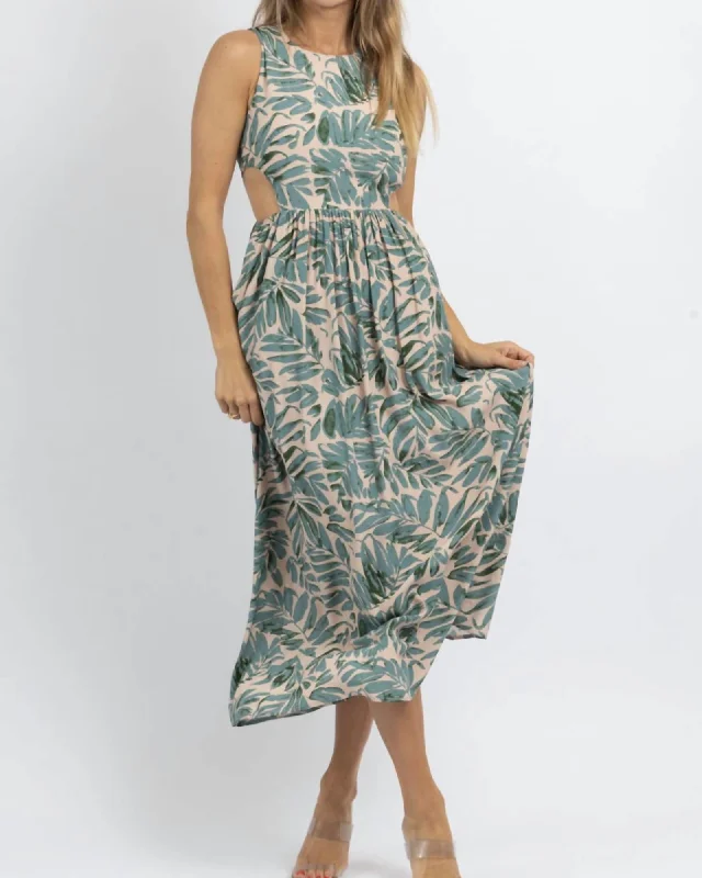 Special Price Isla Tropic Cutout Dress In Teal | Teal