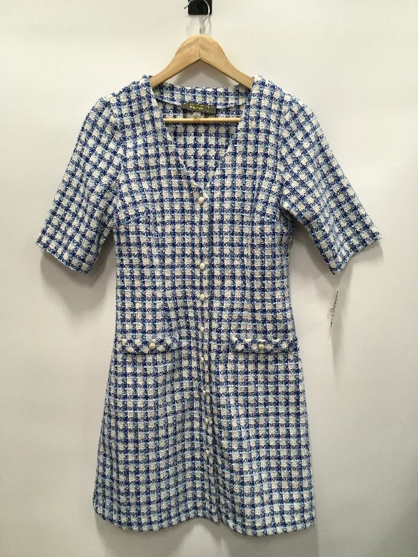 Today’s Deal Blue & White Dress Work Clothes Mentor, Size S