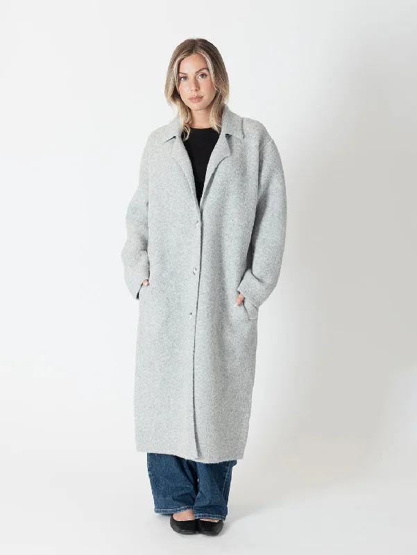 Big Discounts Victoria Oversized Coat - Light Grey