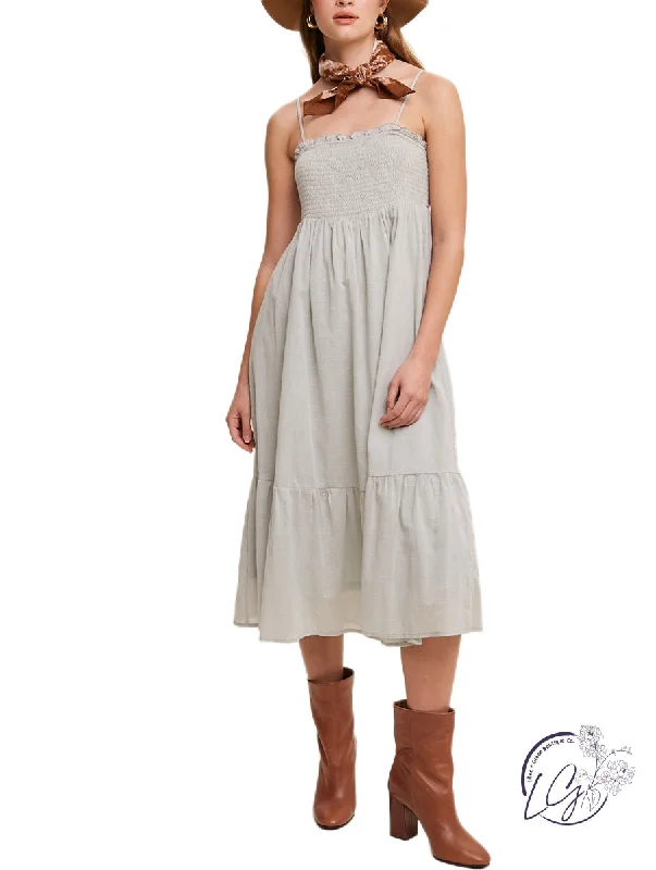 Limited Availability Be You Sleeveless Midi Dress