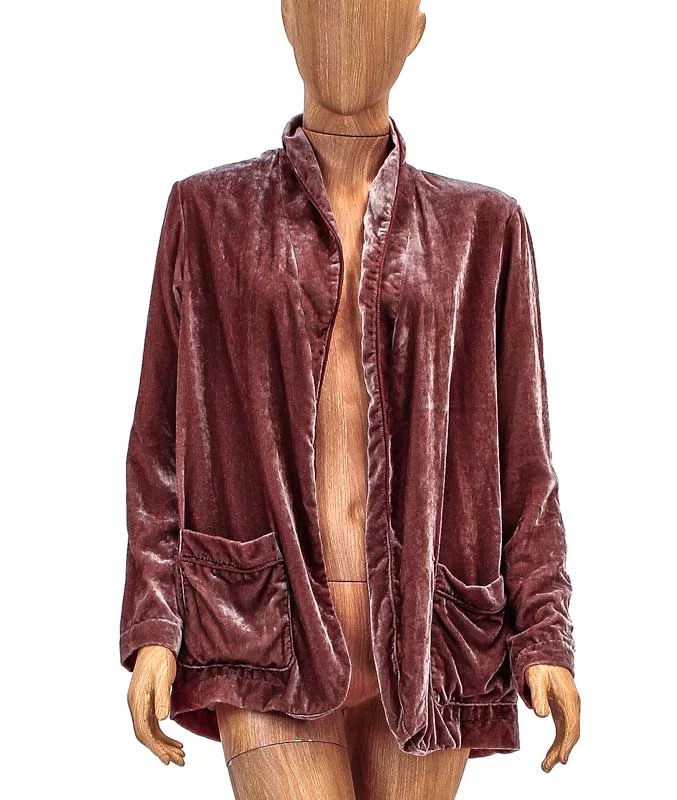 Daily Deals Velvet Front Pocket Jacket