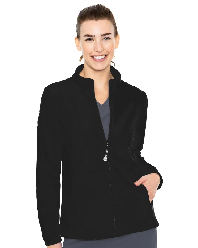 Medcouture Women's Scrub Jacket- 8684 Black