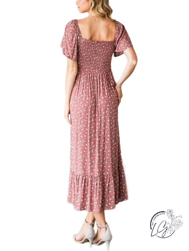 Weekend Special Curvy Floral Elegance Midi Dress