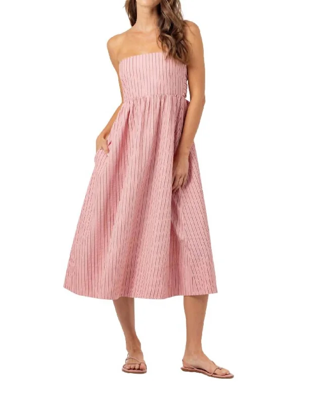 Kenny Dress In Sunset Pink