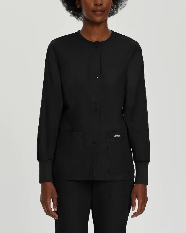 Landau Round Neck Warm-up Jacket - 7525