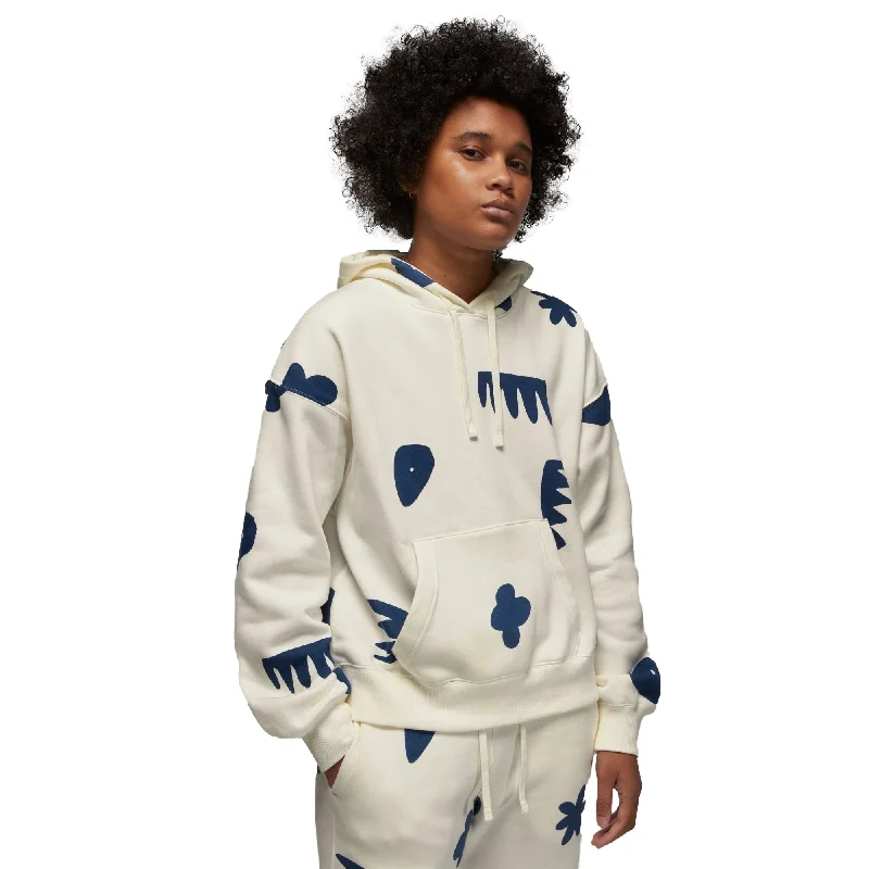 Jordan Artist Series by Mia Lee Women's Fleece Hoodie Sail-French Blue