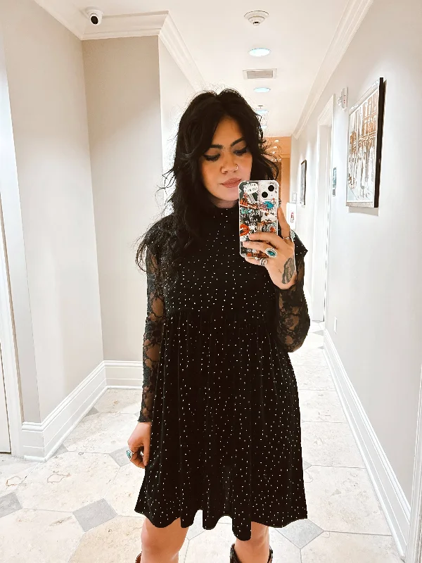 Closeout Paint it Black Mini Dress