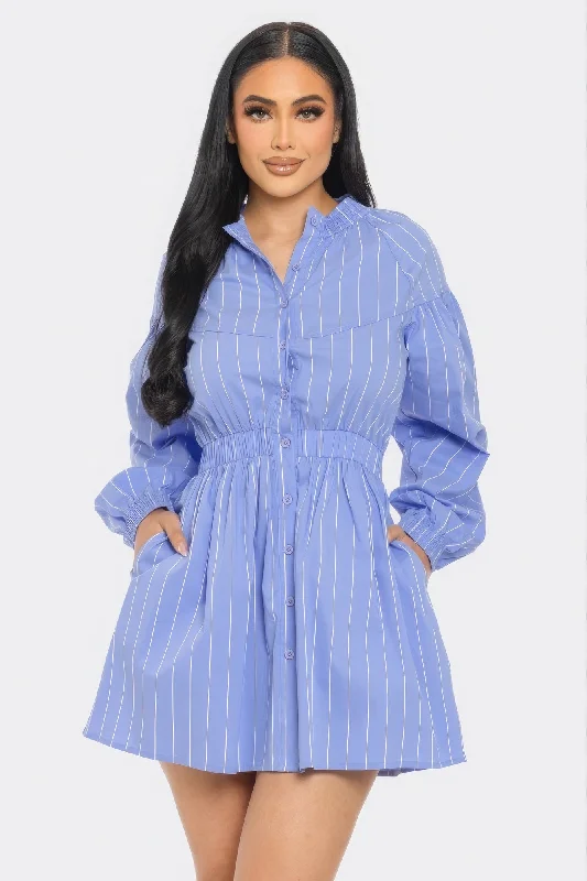 Exclusive Savings Striped Mini Dress