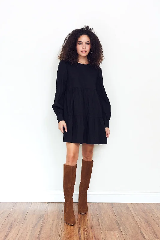 Loyalty Reward Olivia Mini Dress in Black Currant