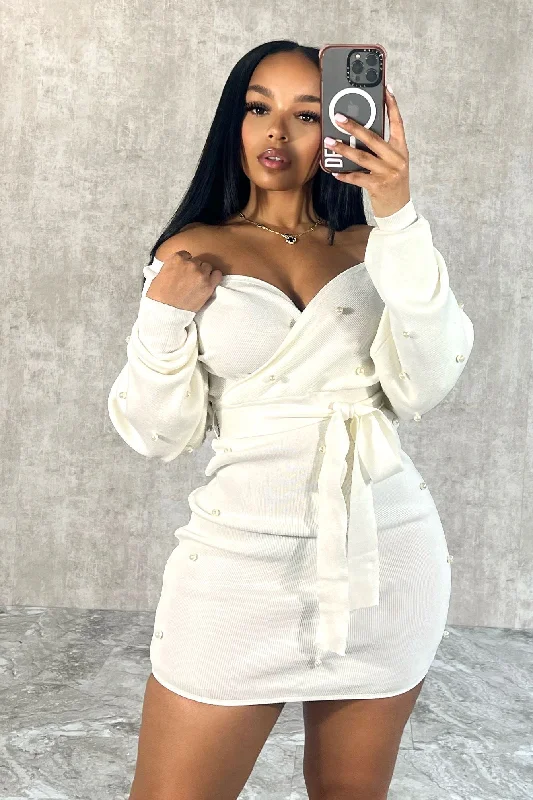 Big Discounts Tiffany Pearl Sweater Dress