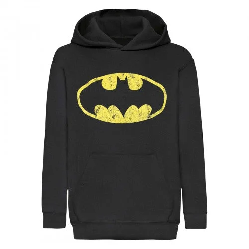 Great Deals Batman Womens/Ladies Distressed Logo Hoodie