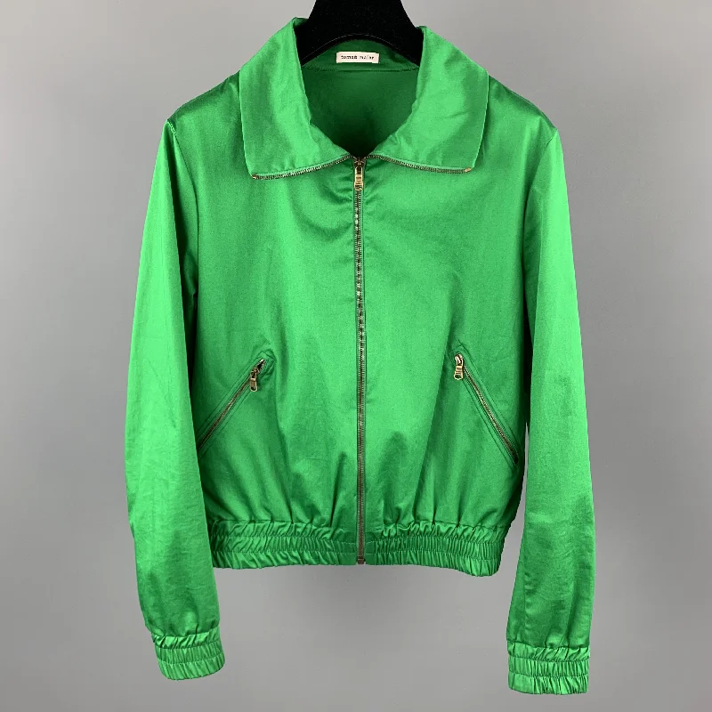 Great Deals TOMAS MAIER Size XXS Green Cotton / Elastane Jacket
