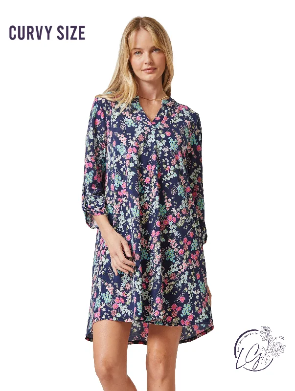 Midnight Madness Curvy Navy Classic Scarlett Dress