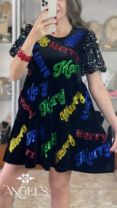 Savings Alert Merry Merry Merry Velvety Dress