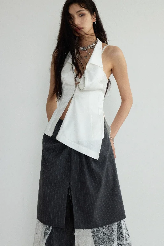 Limited Stock Asymmetric Zen Halter Vest