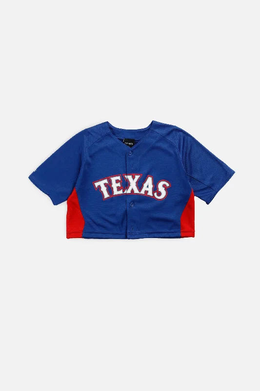 Weekend Deal Rework Crop Texas Rangers MLB Jersey - S