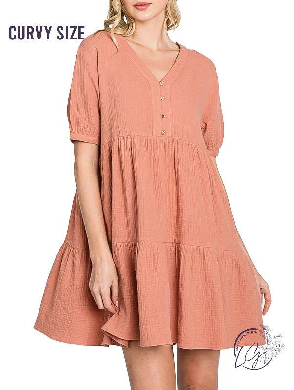 Deal of the Week Curvy Natural Confidence Tiered Dress