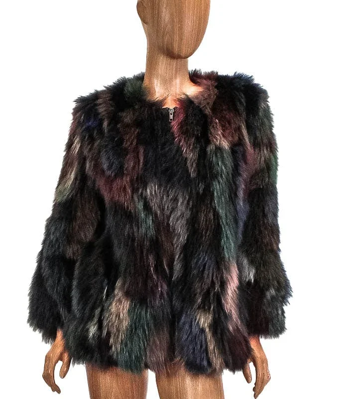 Midnight Madness Multi-Color Fox Coat
