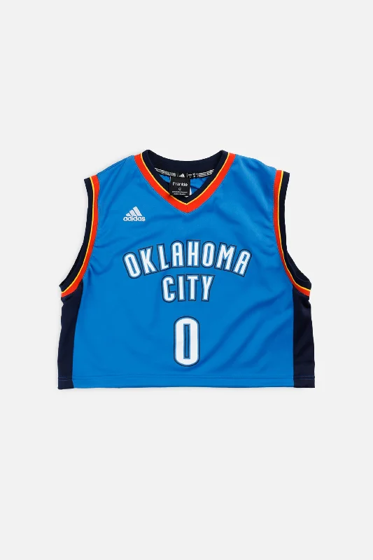 Massive Deals Rework Oklahoma City Thunder NBA Crop Jersey - M