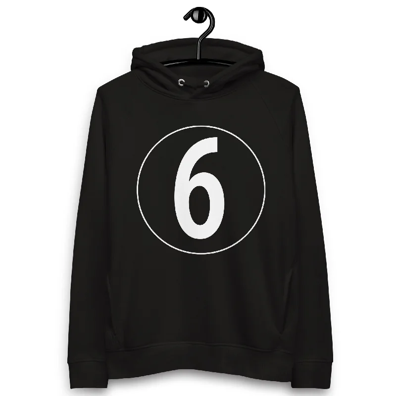 Instant Discount Unisex pullover hoodie: White on Black 6