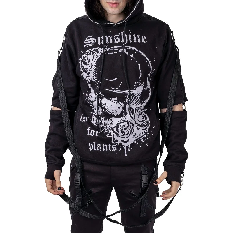 Deal of the Day SUNSHINE IS FOR PLANTS HOOD - BLACK
