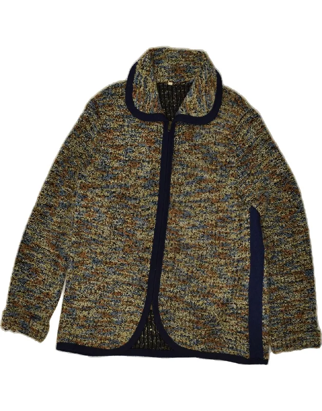 Year-End Sale VINTAGE Womens Cardigan Sweater UK 14 Large Brown