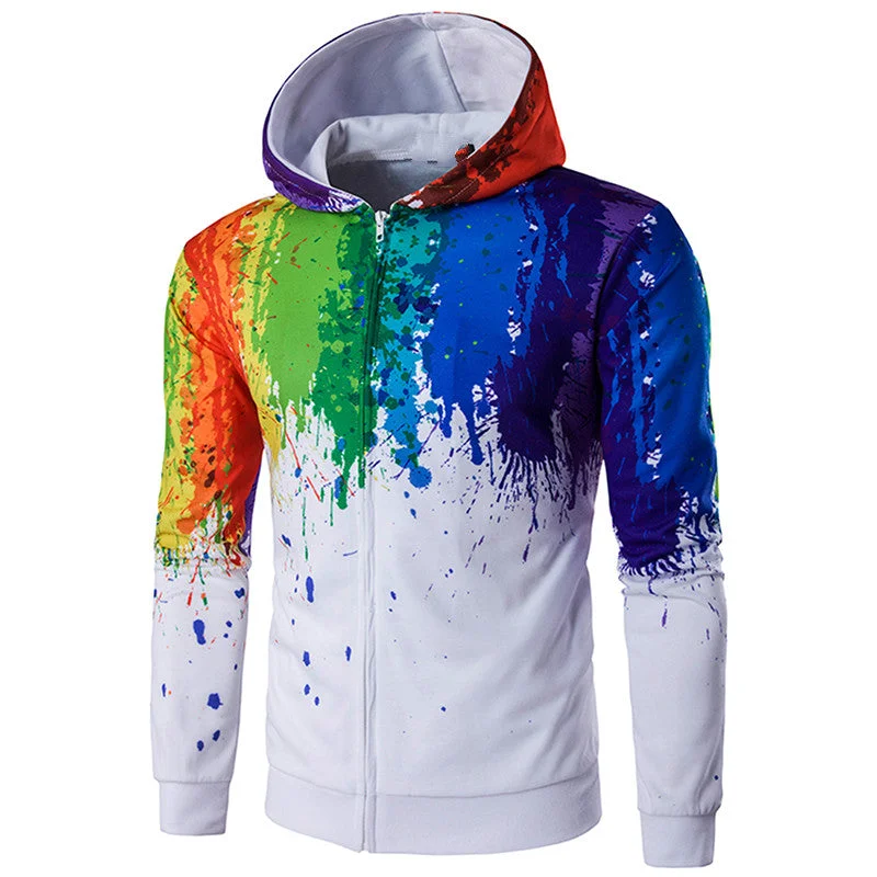 Bonus Savings Multi-Colour Paint Variation Hoodie