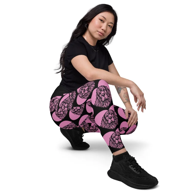 Instant Discount DOG BREED LEGGINGS with pockets - AMERICAN COCKER SPANIEL - HERTTAHOUND - pink