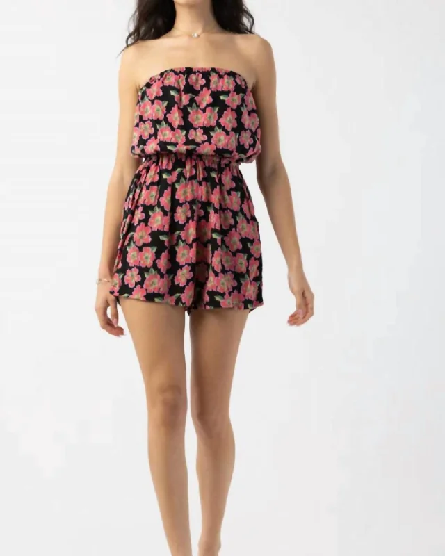 Best Bargains Saka Romper In Poipu Black | Poipu Black