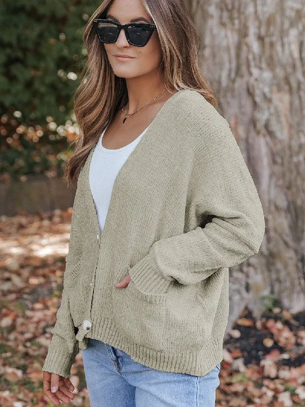 Super Bargain Long Sleeve Knit Cardigan