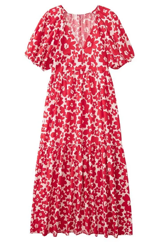Deal of the Week 'Bryn' Floral V-Neck Loose Dress