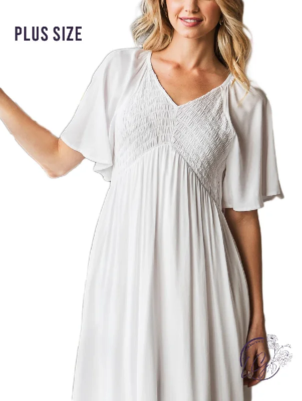 Weekend Deal Curvy The Blissful Breeze V-Neck Midi Dress