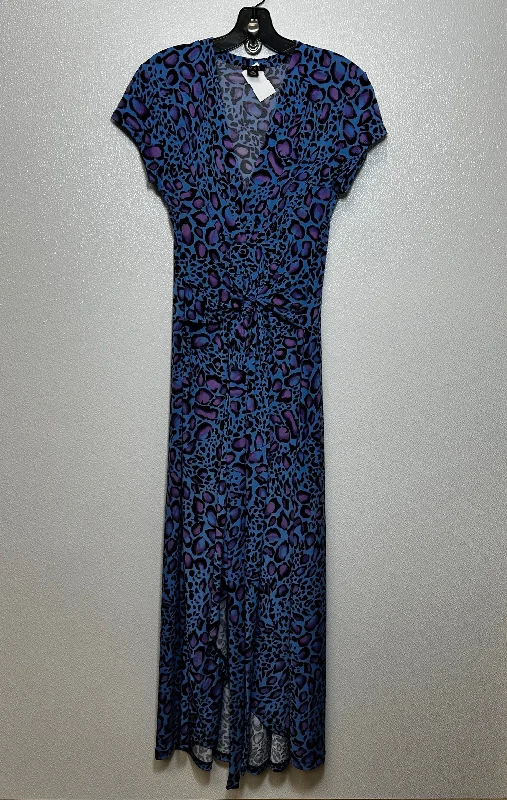 Stock Clearance Leopard Print Dress Casual Midi Iman Hsn, Size M