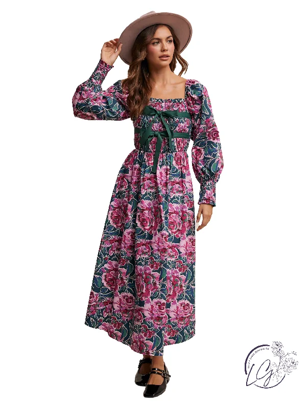 TIME-Limited Offer Roots Grow Maxi Dress