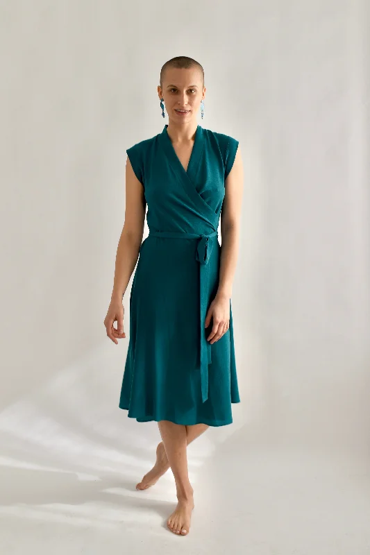 Final Clearance Francis Dress in Pthalo
