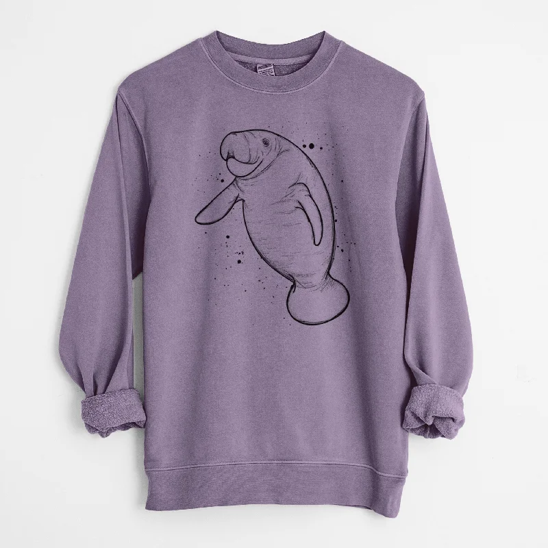 Manatee - Unisex Pigment Dyed Crew Sweatshirt