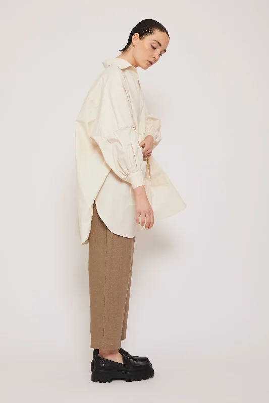 Must-Have Deals Organic Cotton Smock Blouse - Natural