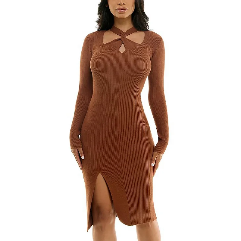 Juniors Womens SweaterDress Long Sleeve Sweaterdress