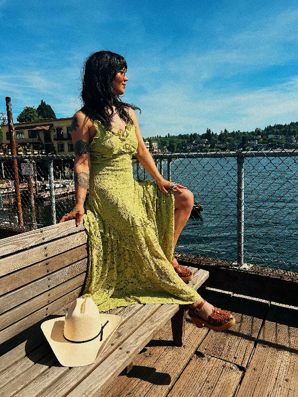 Incredible Offers Meadow Maxi Dress Green
