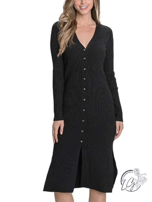 Discount Days Flowing Knit Robe Dress