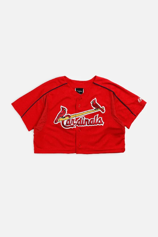 Rework Crop St. Louis Cardinals MLB Jersey - S