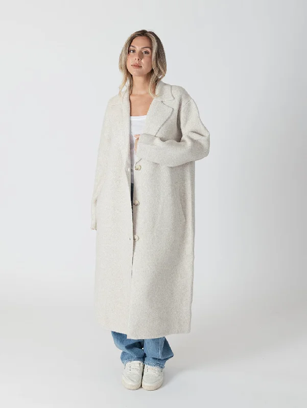 Price Rollback Victoria Lux Oversized Coat - Beige